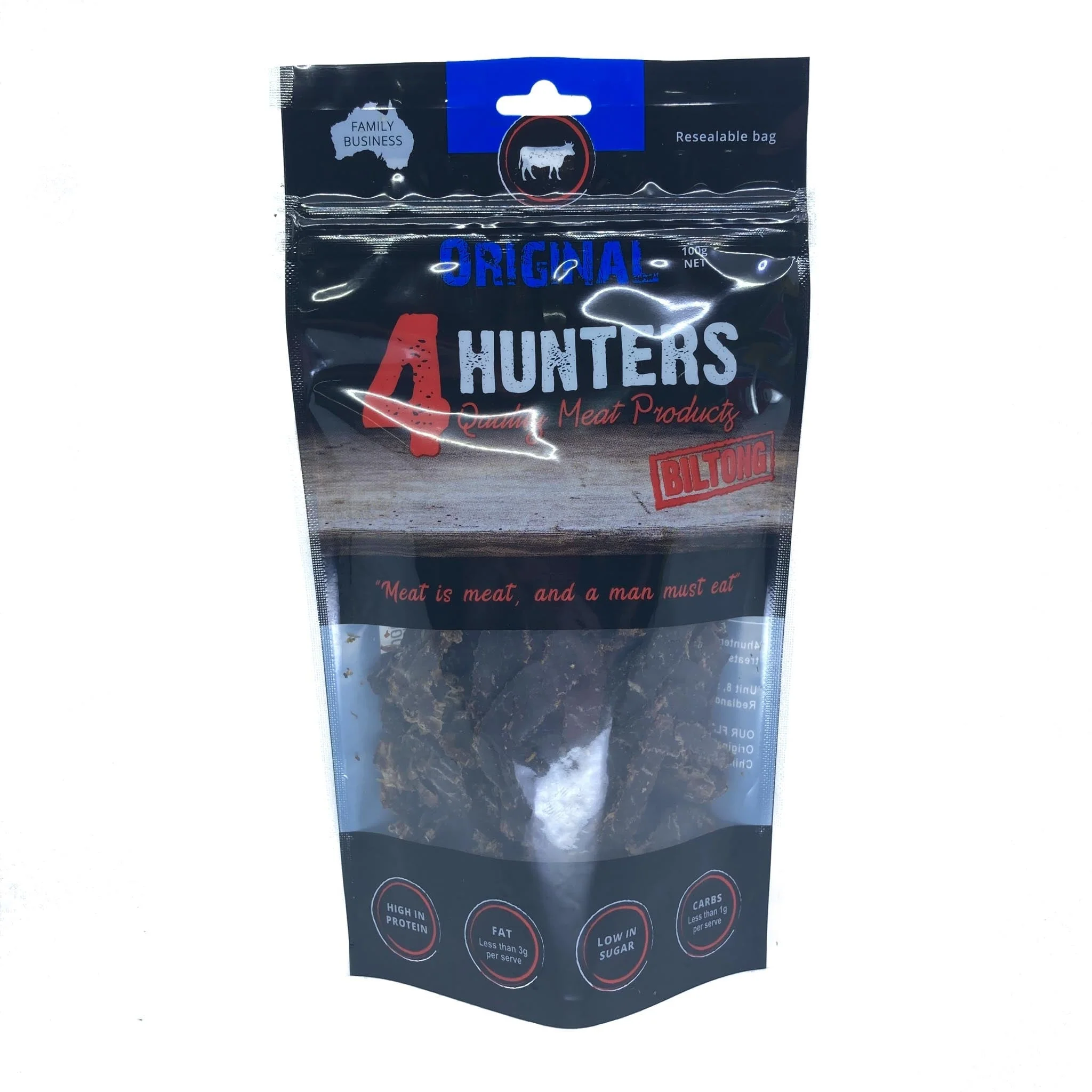 4 Hunters Biltong Original 100g