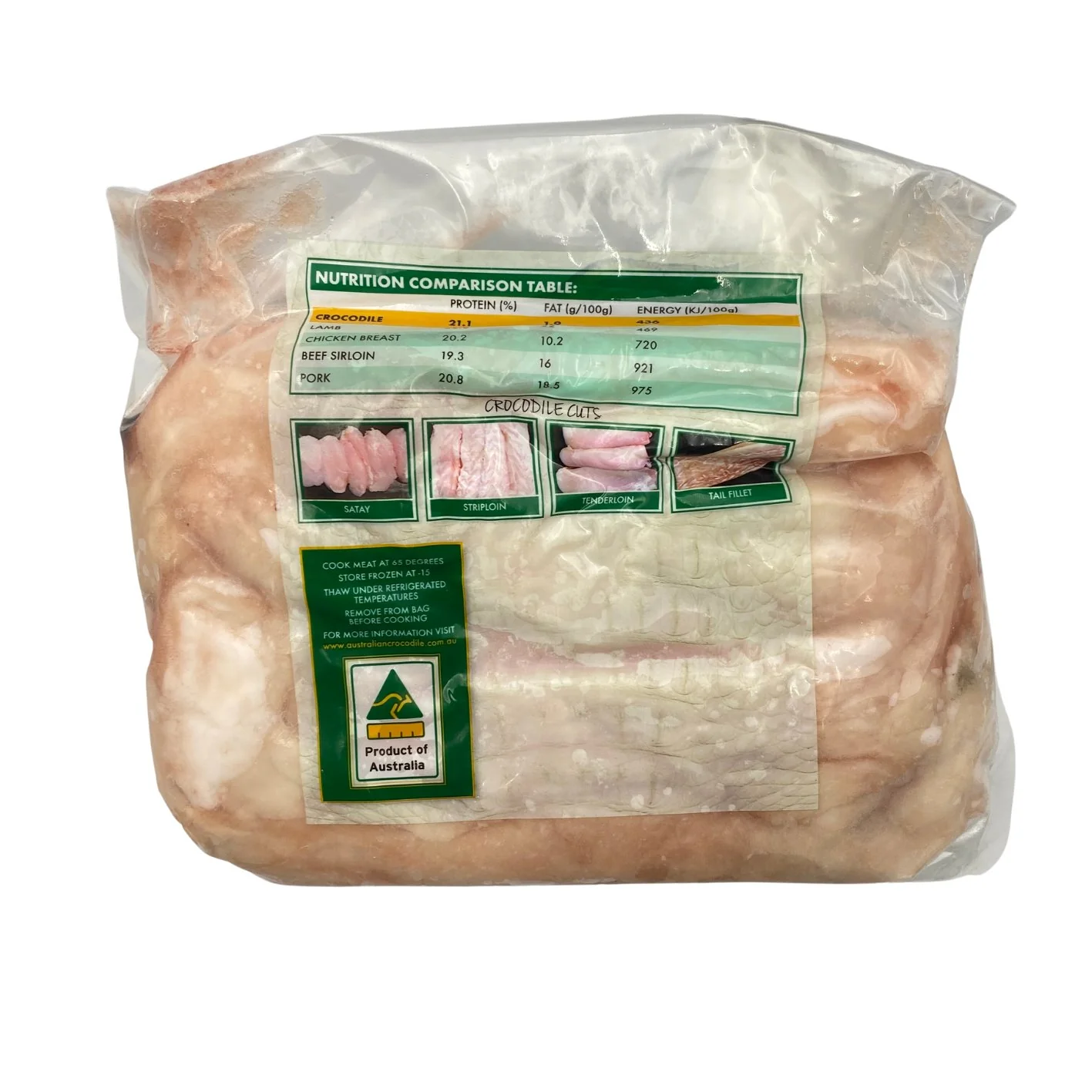 Australian Crocodile Tail Meat 1kg - Image 2