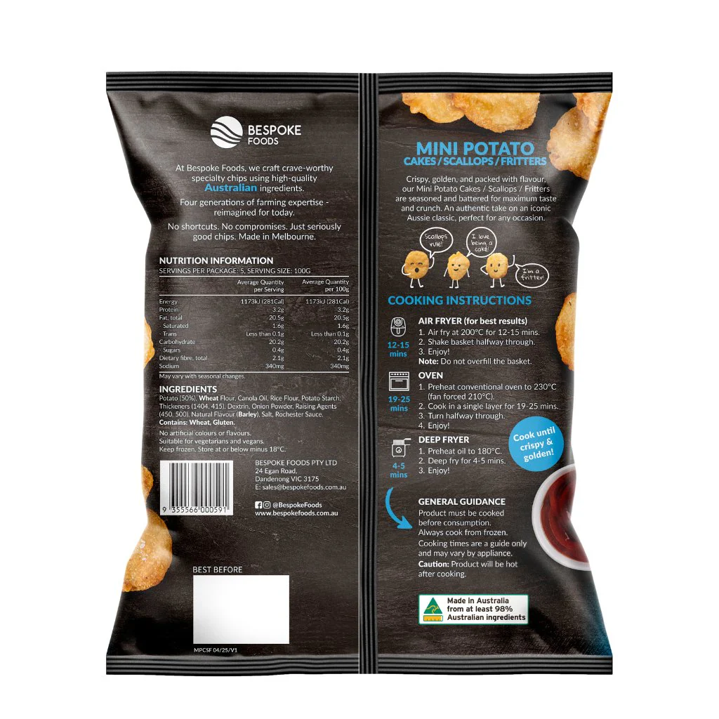 Bespoke Mini Potato Scallops 500g - Image 3