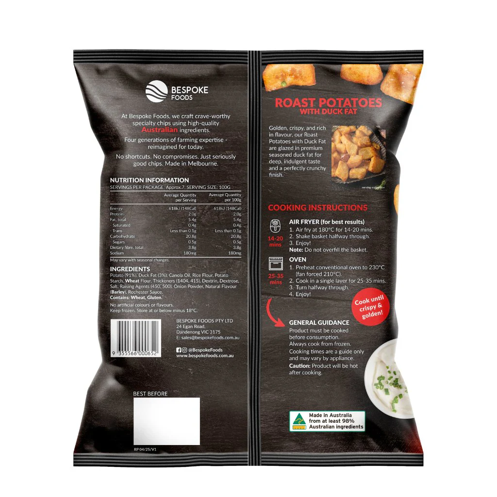 Bespoke Roast Potatoes with Duck Fat 750g - Image 3