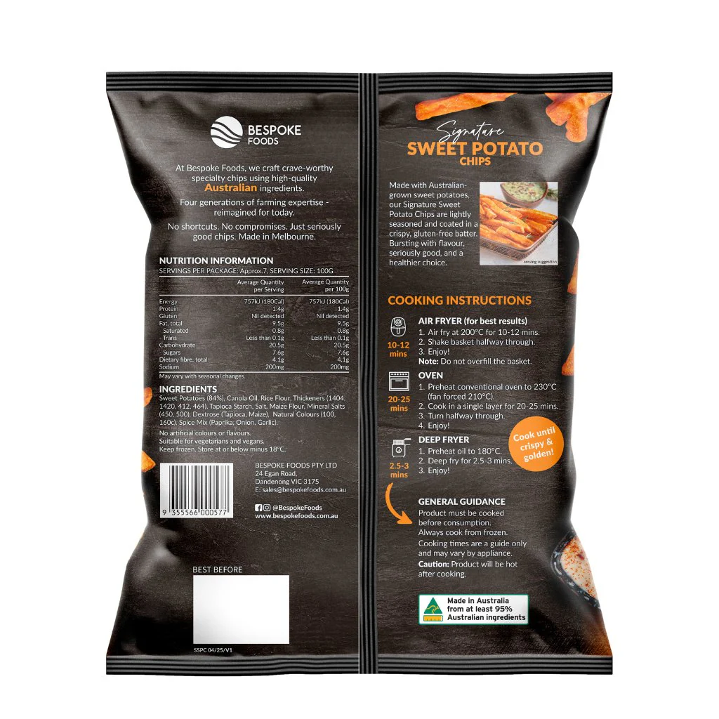 Bespoke Sweet Potato Chips 750g - Image 3