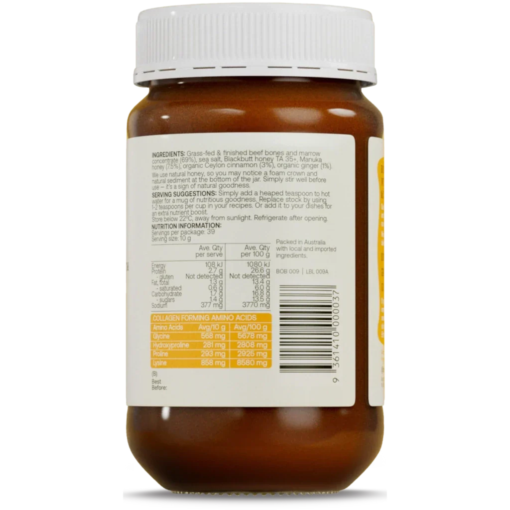 Best of the Bone Manuka Honey Bone Broth Concentrate 390g - Image 2