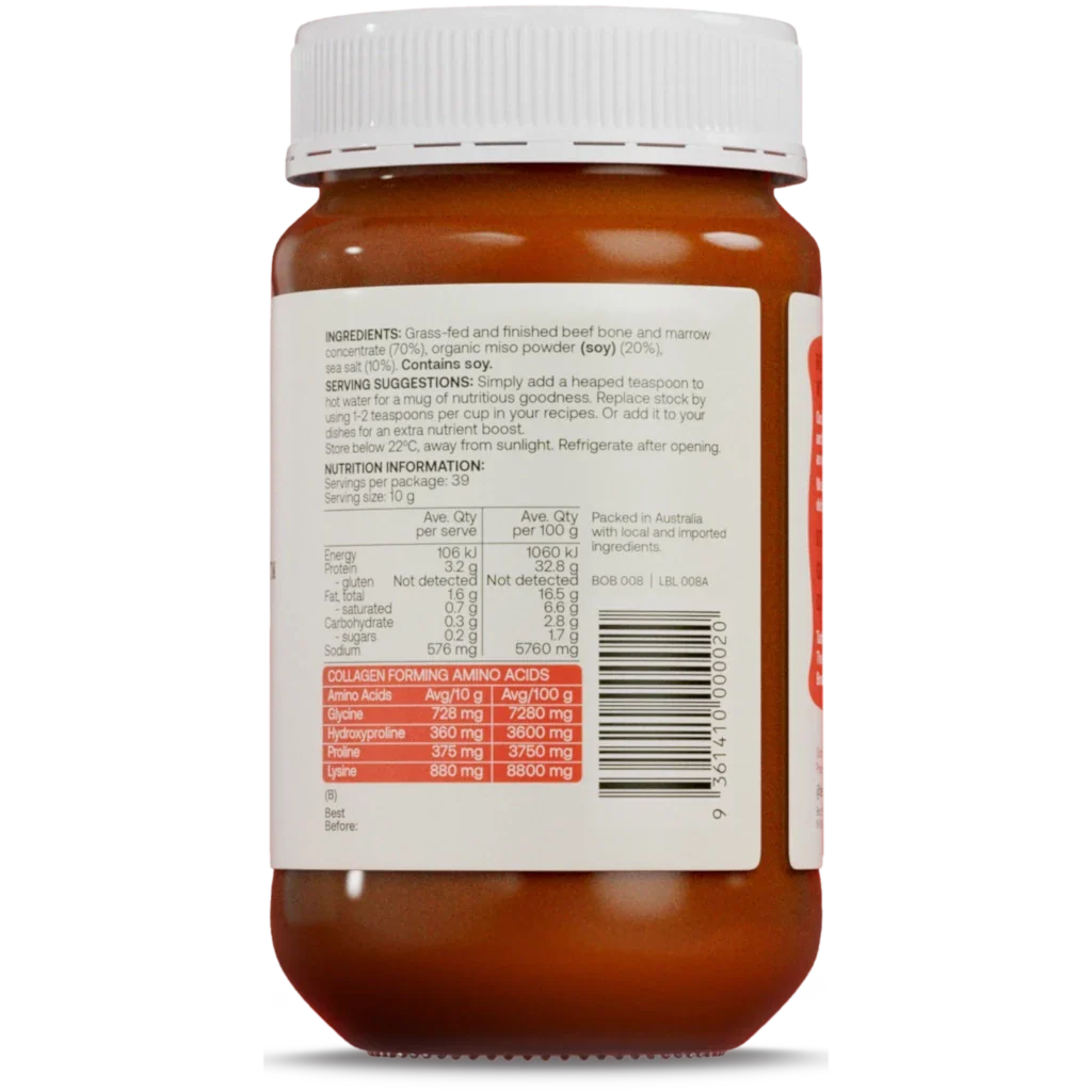 Best of the Bone Organic Miso Bone Broth Concentrate 390g - Image 2