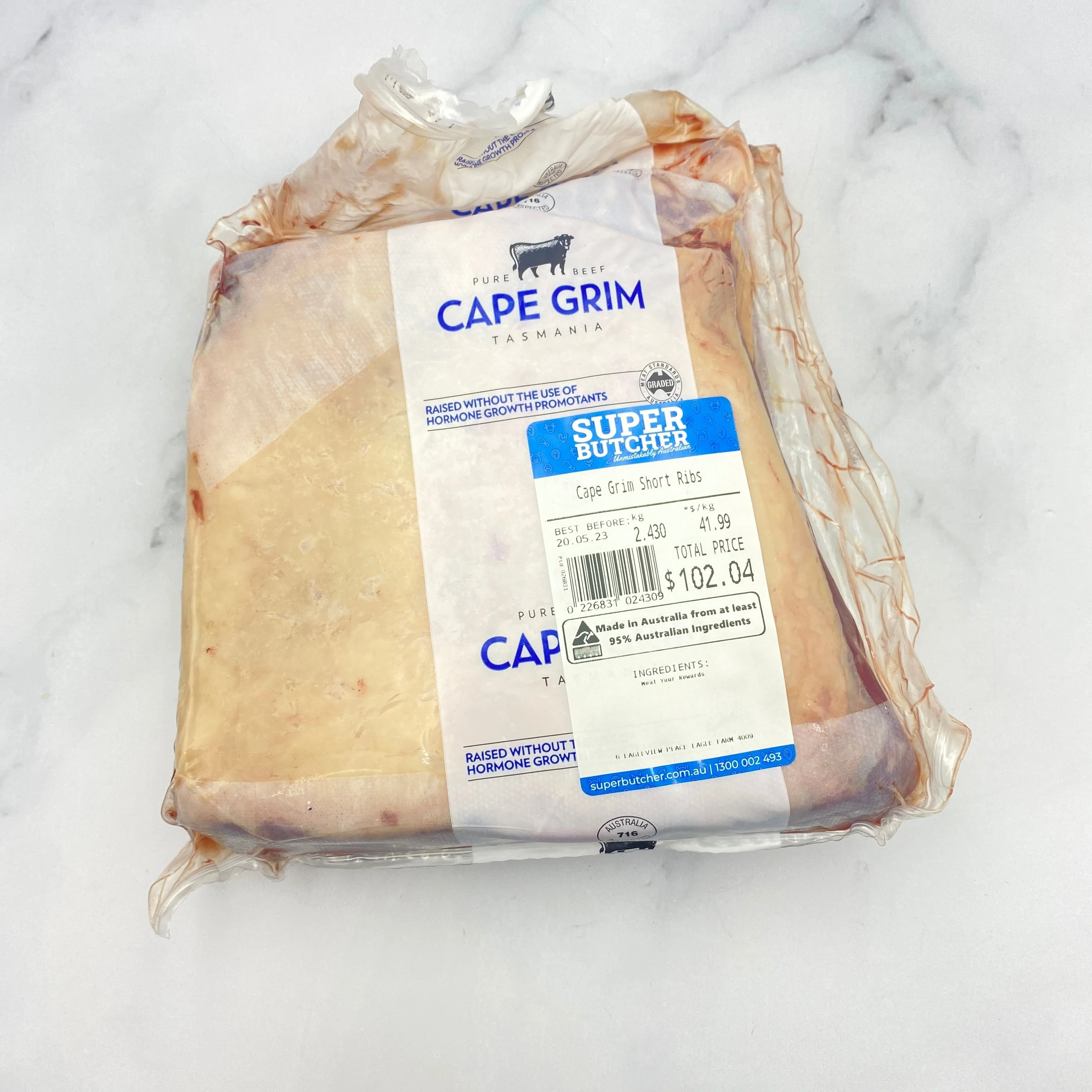 Cape Grim 100% Grass Fed Short Ribs | $41.99kg - Image 4