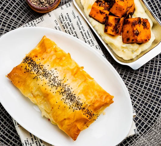 Chicken, Bacon & Avocado Filo Pastry