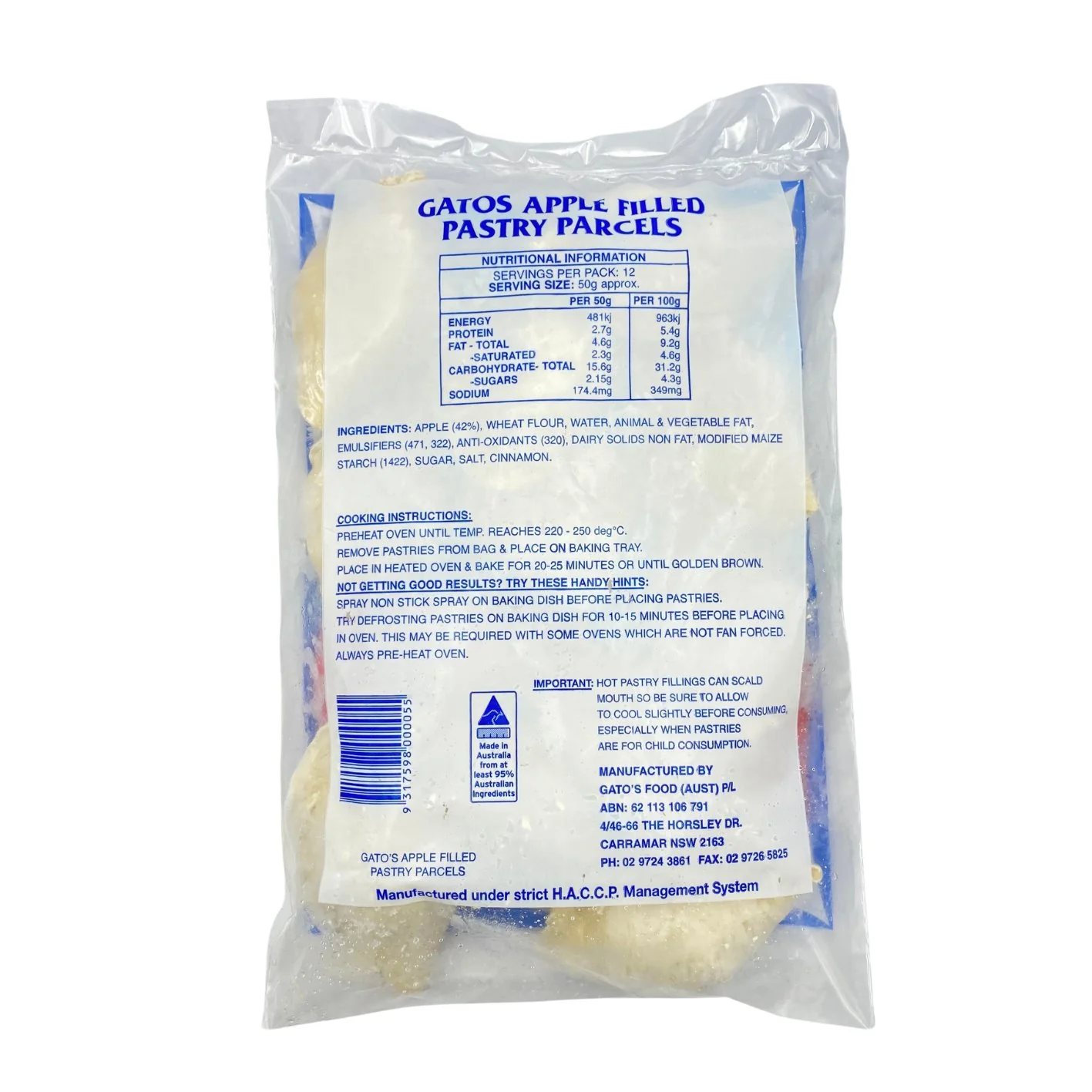 Gato's Pastizzi Apple 600g - Image 3
