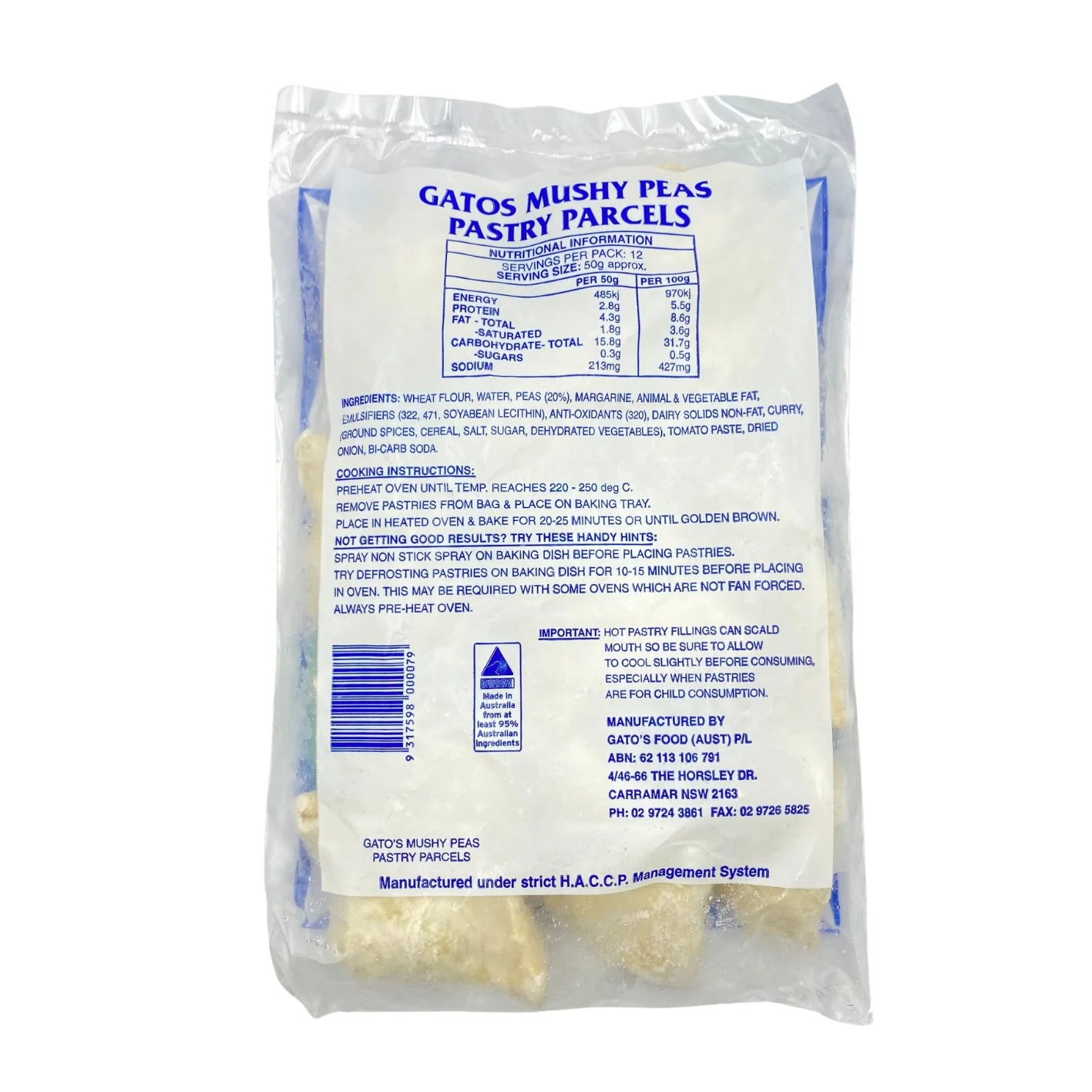 Gato's Pastizzi Mushy Peas 600g - Image 3