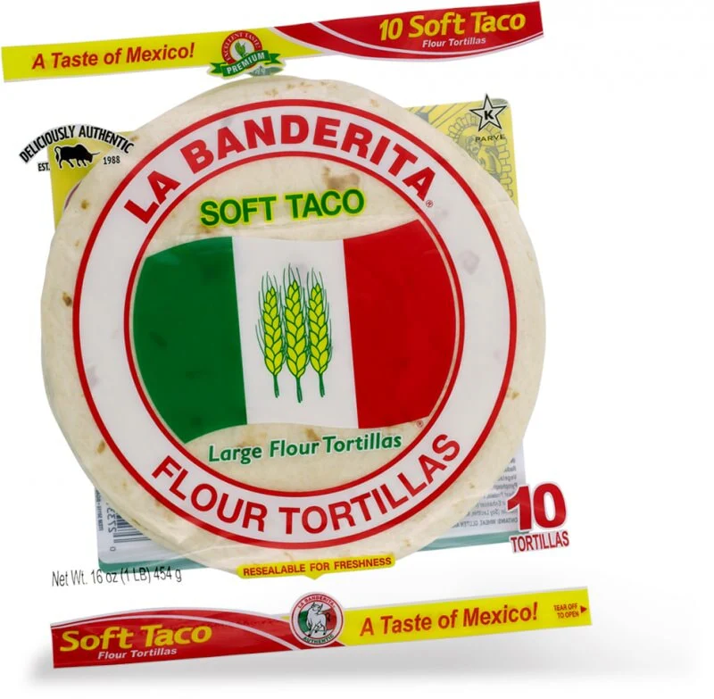 La Banderita Burrito Tortillas - 8 Inch (10 Pack)