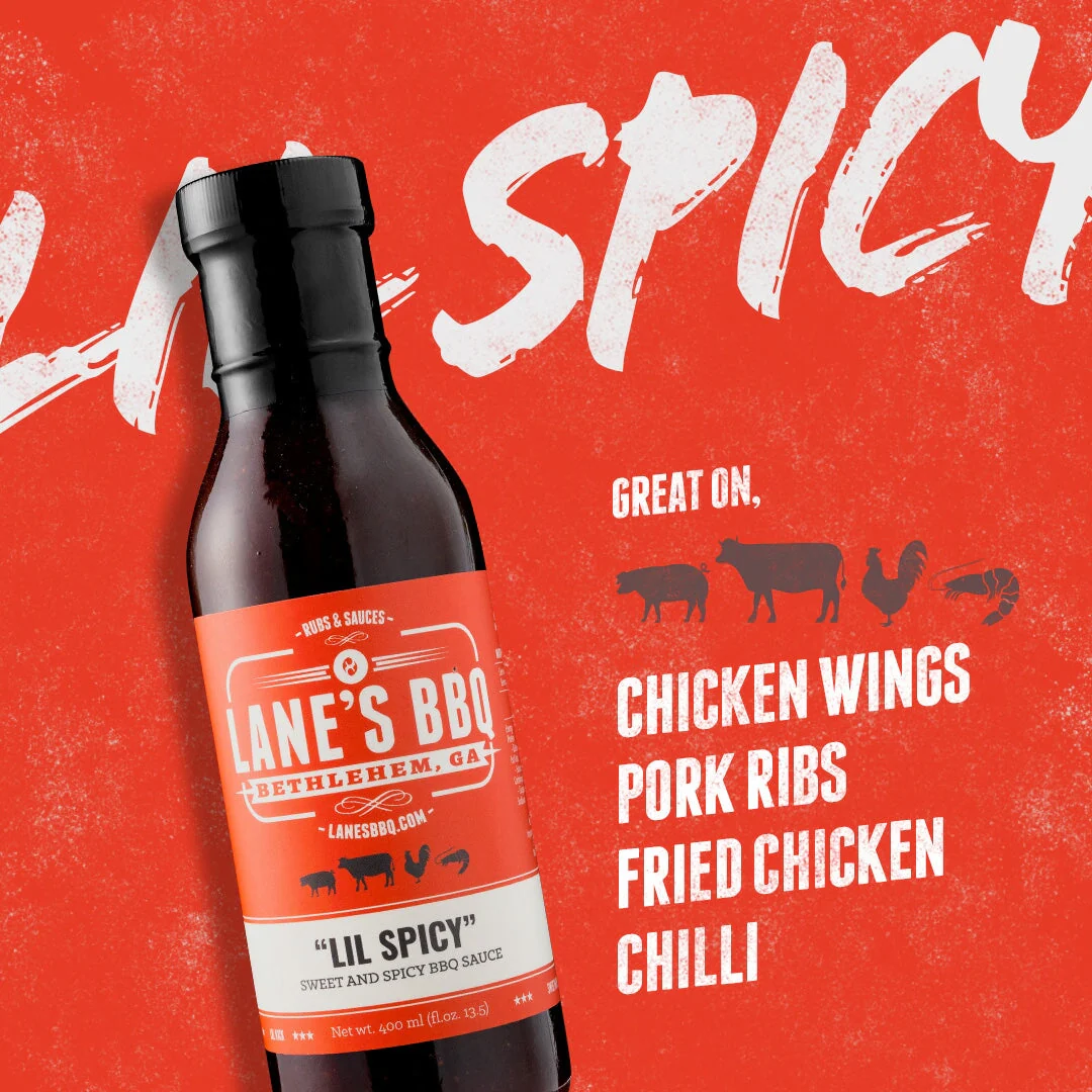 Lane's BBQ Lil Spicy Sauce 365ml - Image 2