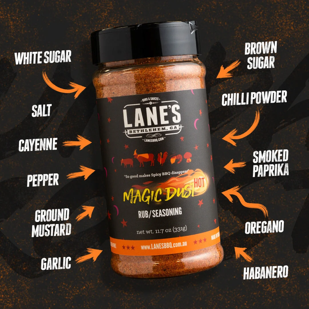 Lane's BBQ Magic Dust Hot Rub 124g - Image 3