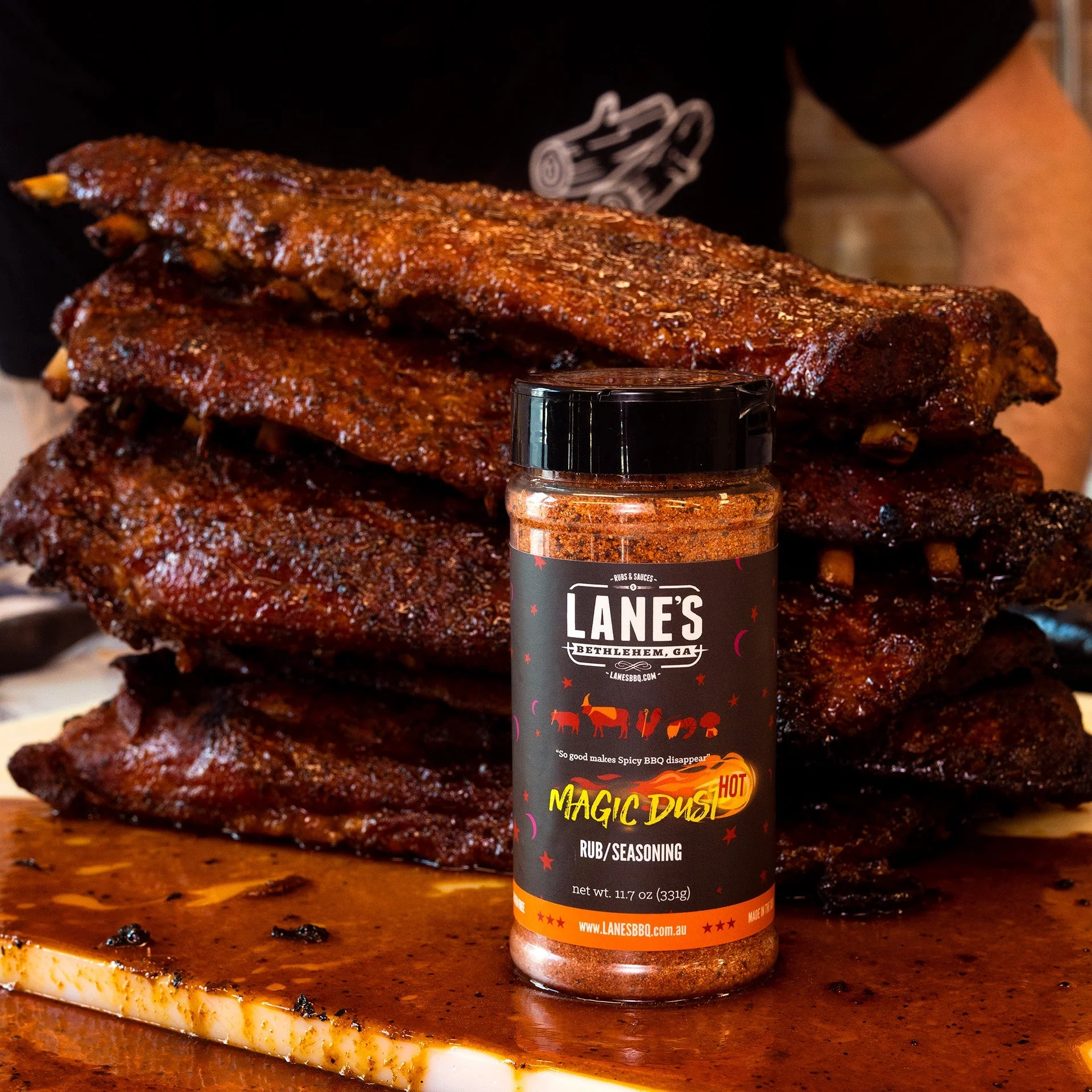 Lane's BBQ Magic Dust Hot Rub 124g - Image 4
