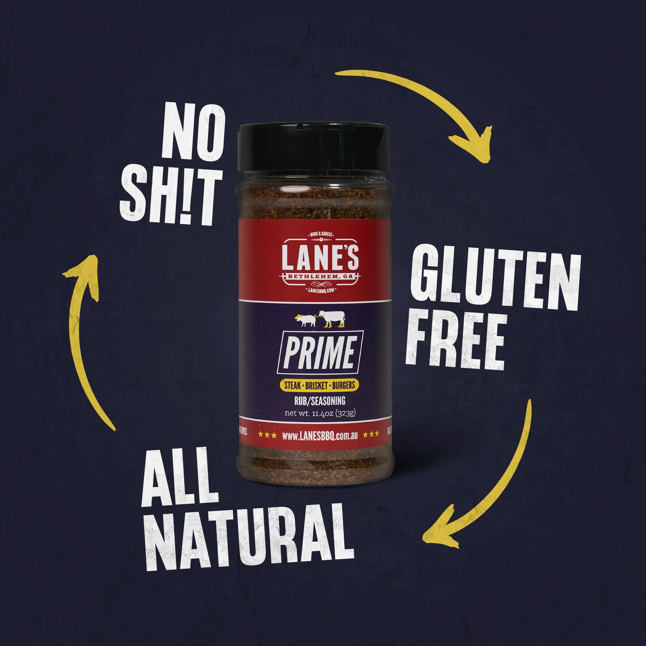 Lane's BBQ Brisket + Ancho Prime Rub 121g - Image 3
