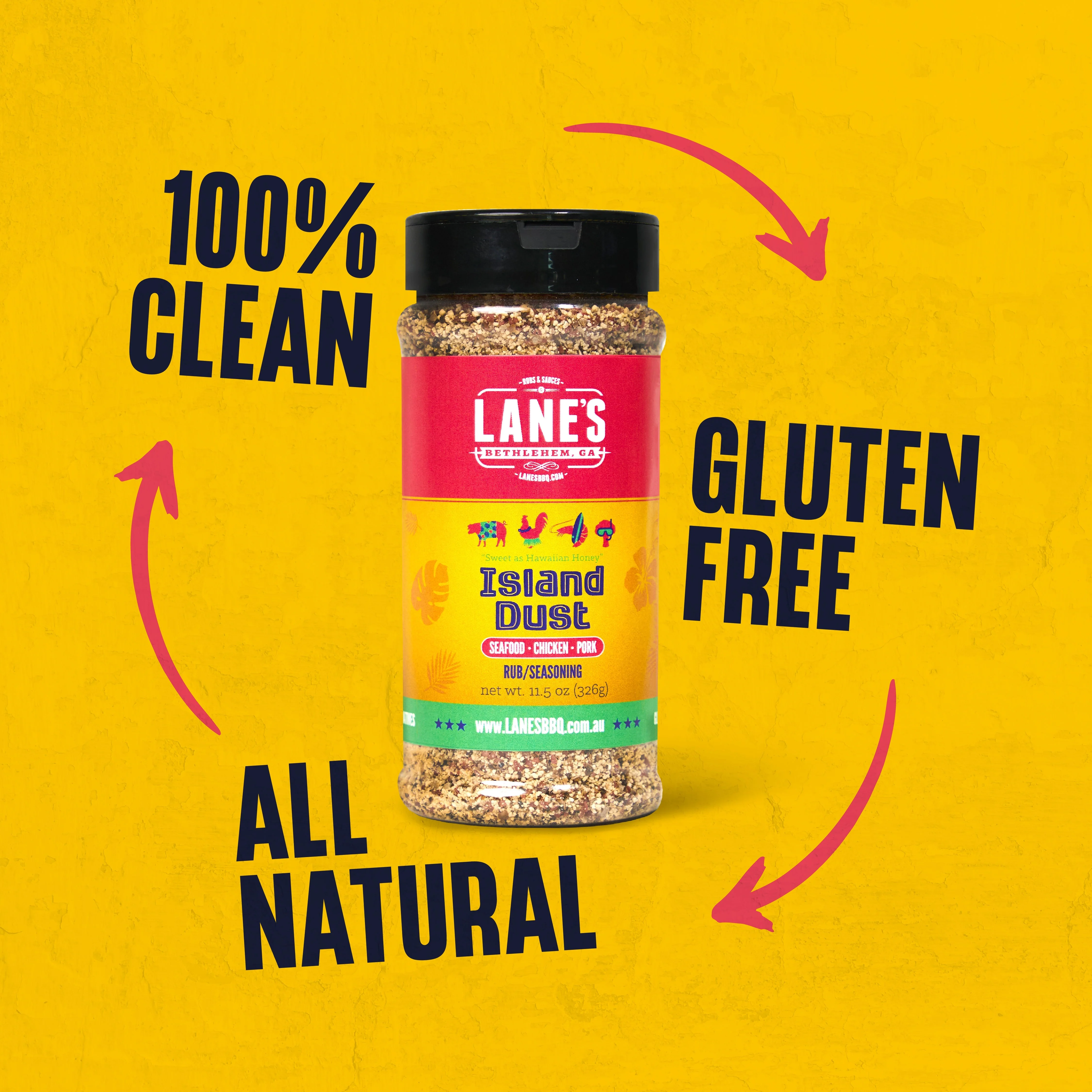 Lane's Island Dust Hawaiian Rub 326g - Pitmaster - Image 2