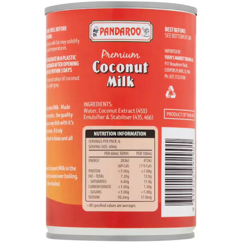 Pandaroo Coconut Milk 400ml - Image 3