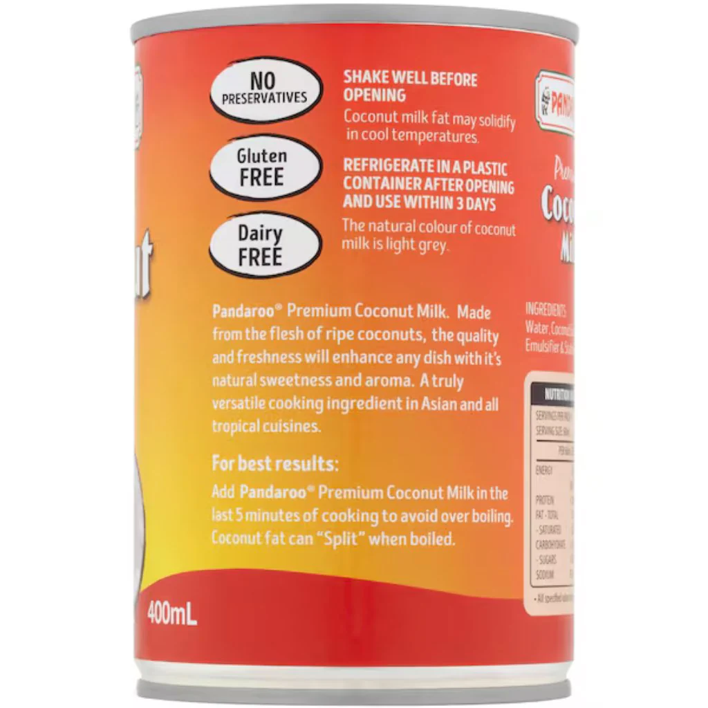 Pandaroo Coconut Milk 400ml - Image 4