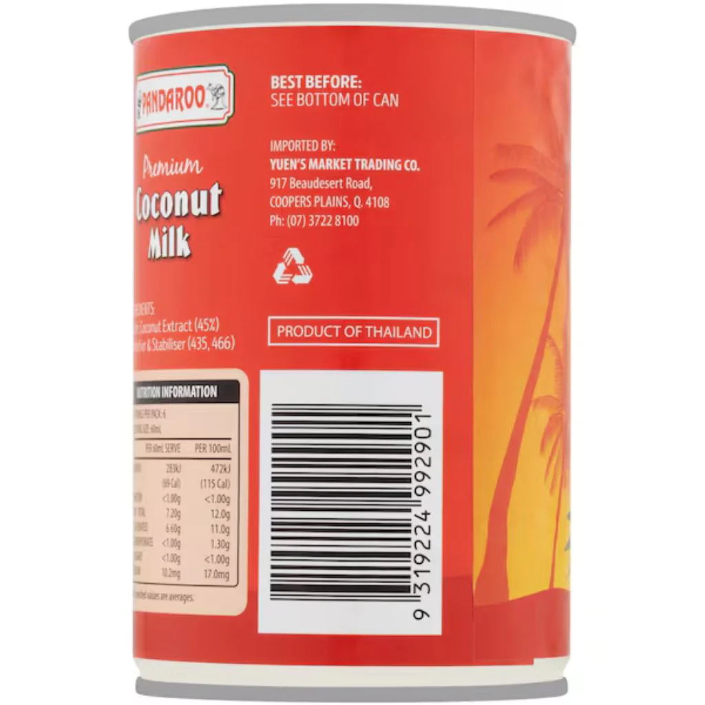 Pandaroo Coconut Milk 400ml - Image 5