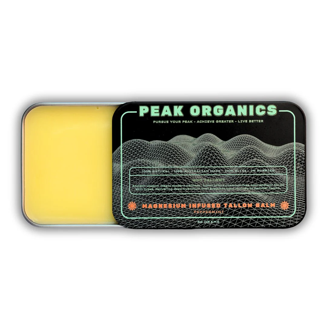 Peak Organics Magnesium Infused Tallow Balm - Peppermint 80g - Image 2