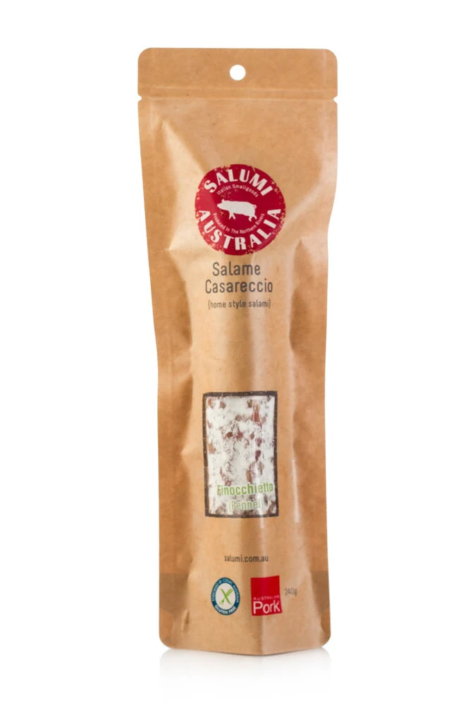 Salame Casaerccio - Finocchietto (Fennel & Garlic) - Home Style Free Range Salami 240g