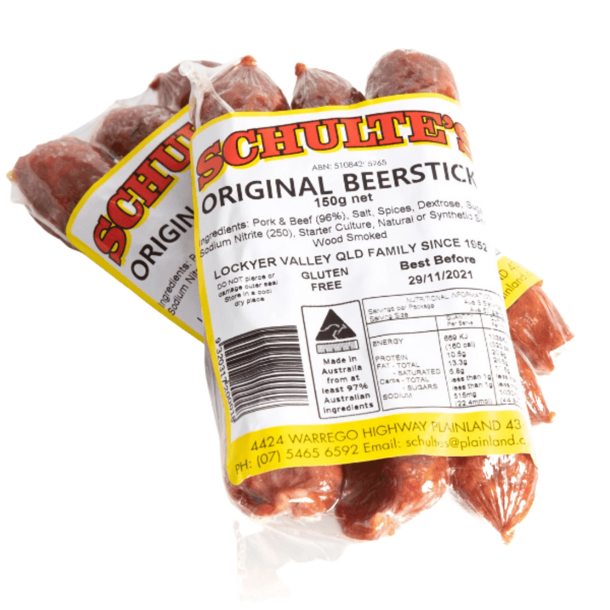 Schulte's Original Beerstick 3 Pack - 120g