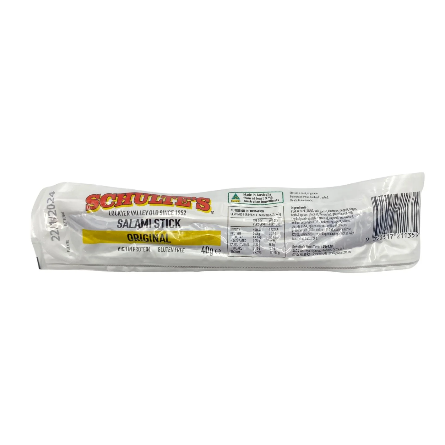 Schulte's Original Salami Stick 40g