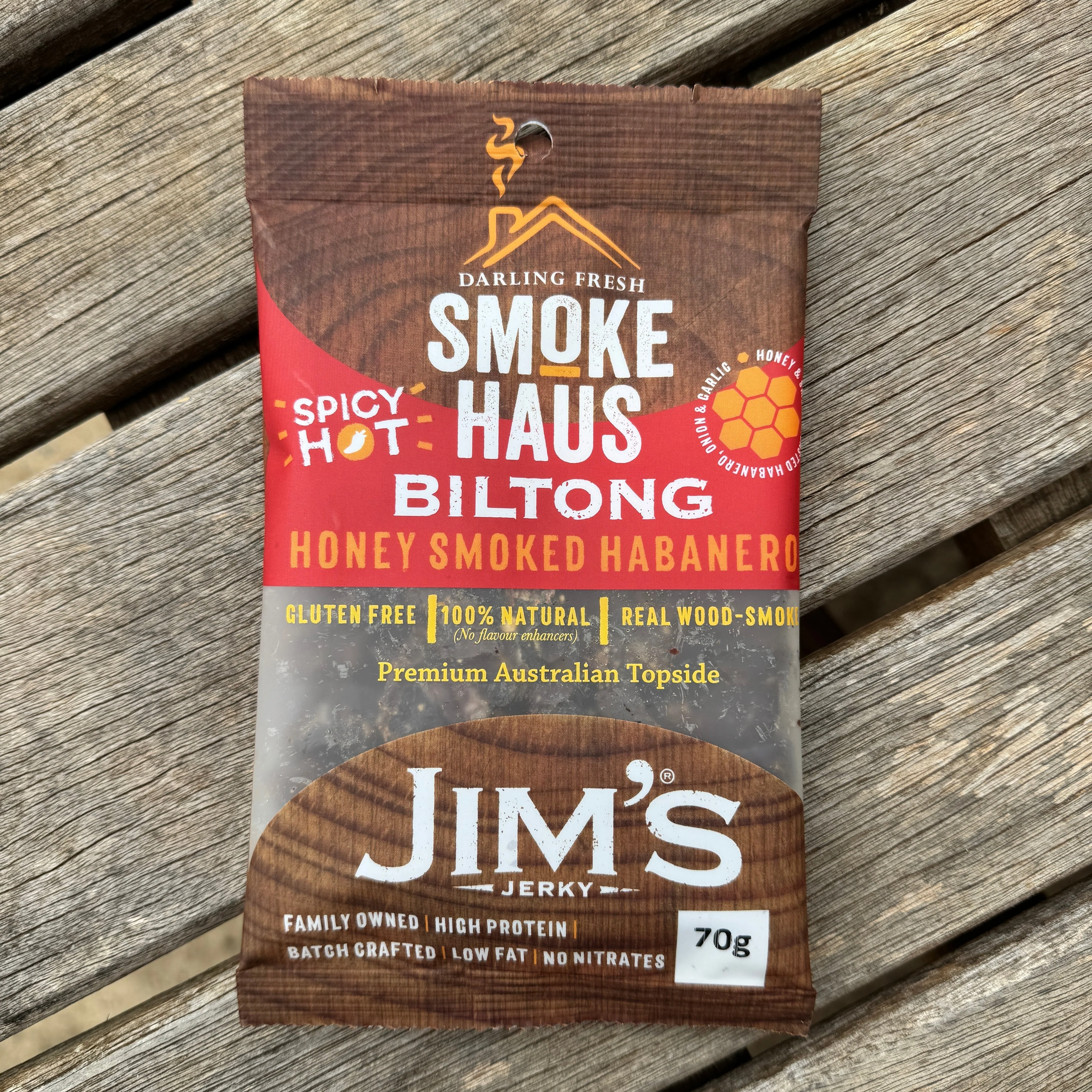 Smoke Haus Biltong - Honey Smoked Habanero 70g - Image 2