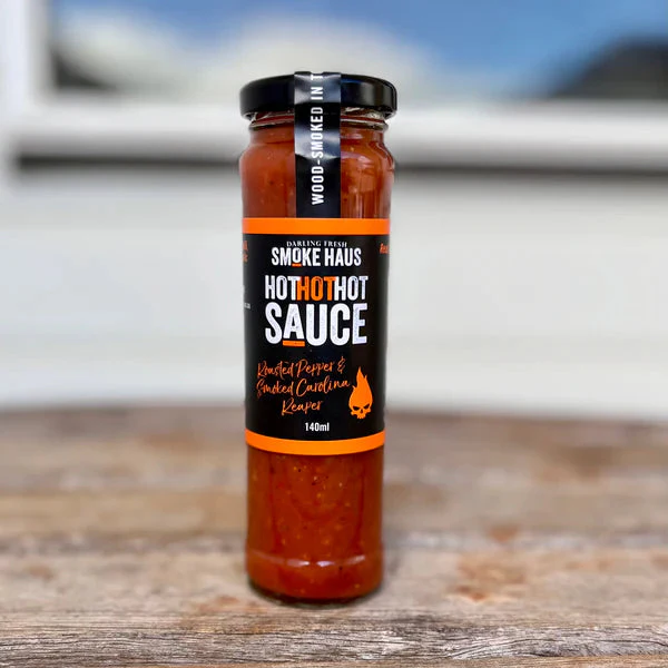 Smoke Haus Hot Hot Hot Sauce with Roasted Pepper & Smoked Carolina Reaper 140ml - Image 2