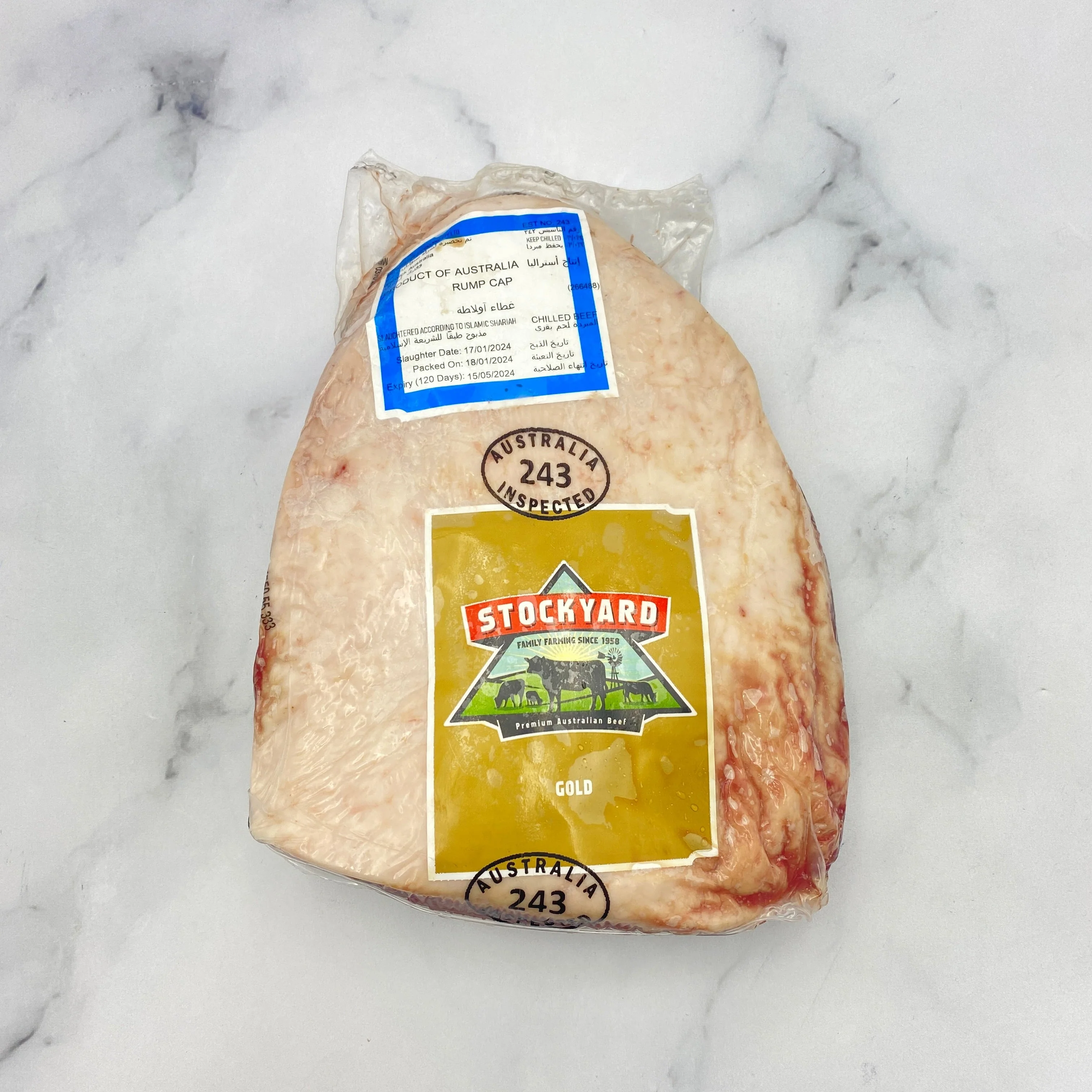 Stockyard Angus Rump Cap | $46.99kg
