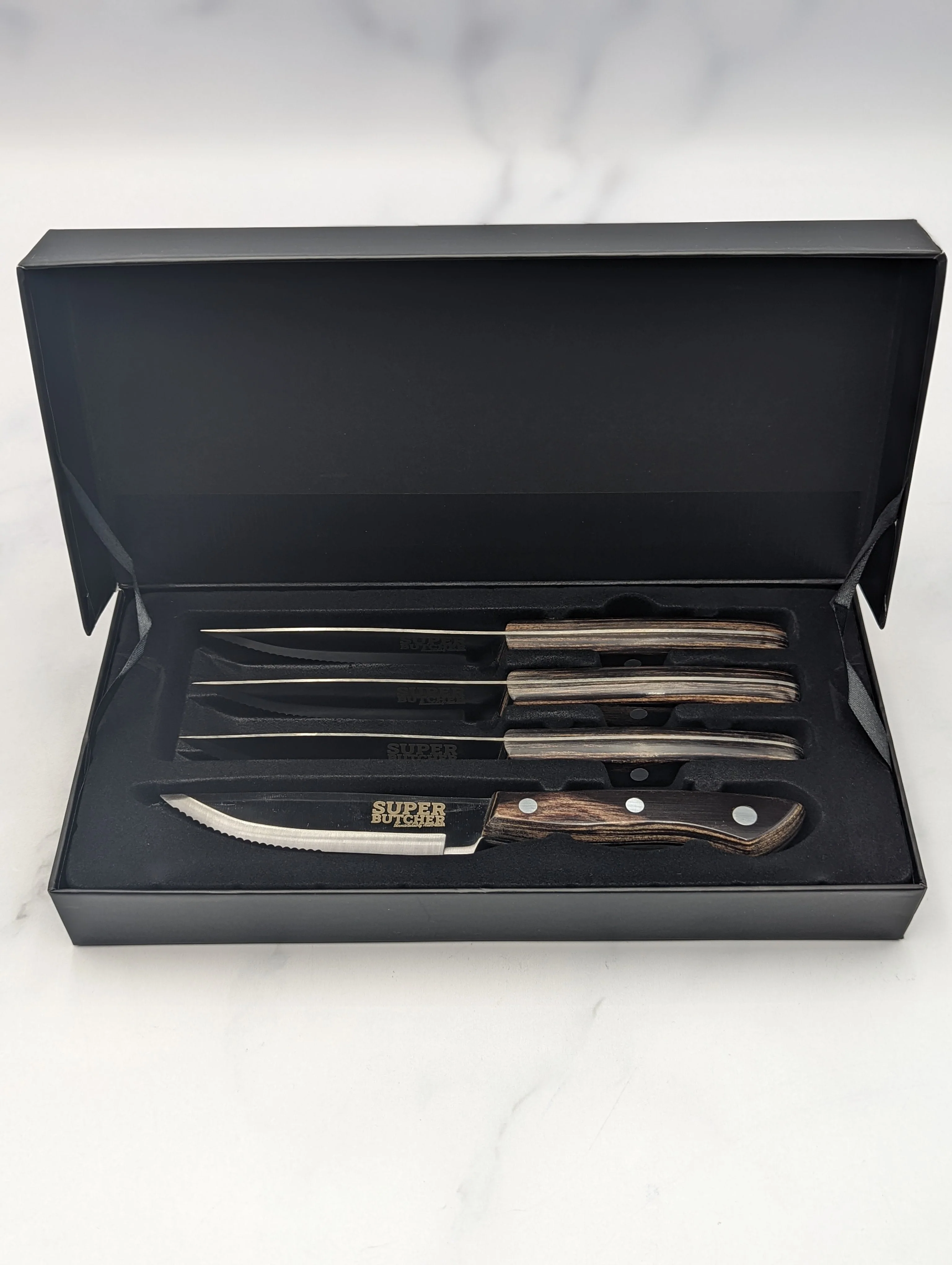 Super Butcher X Tramontina 4pc Steak Knife Set - Image 4