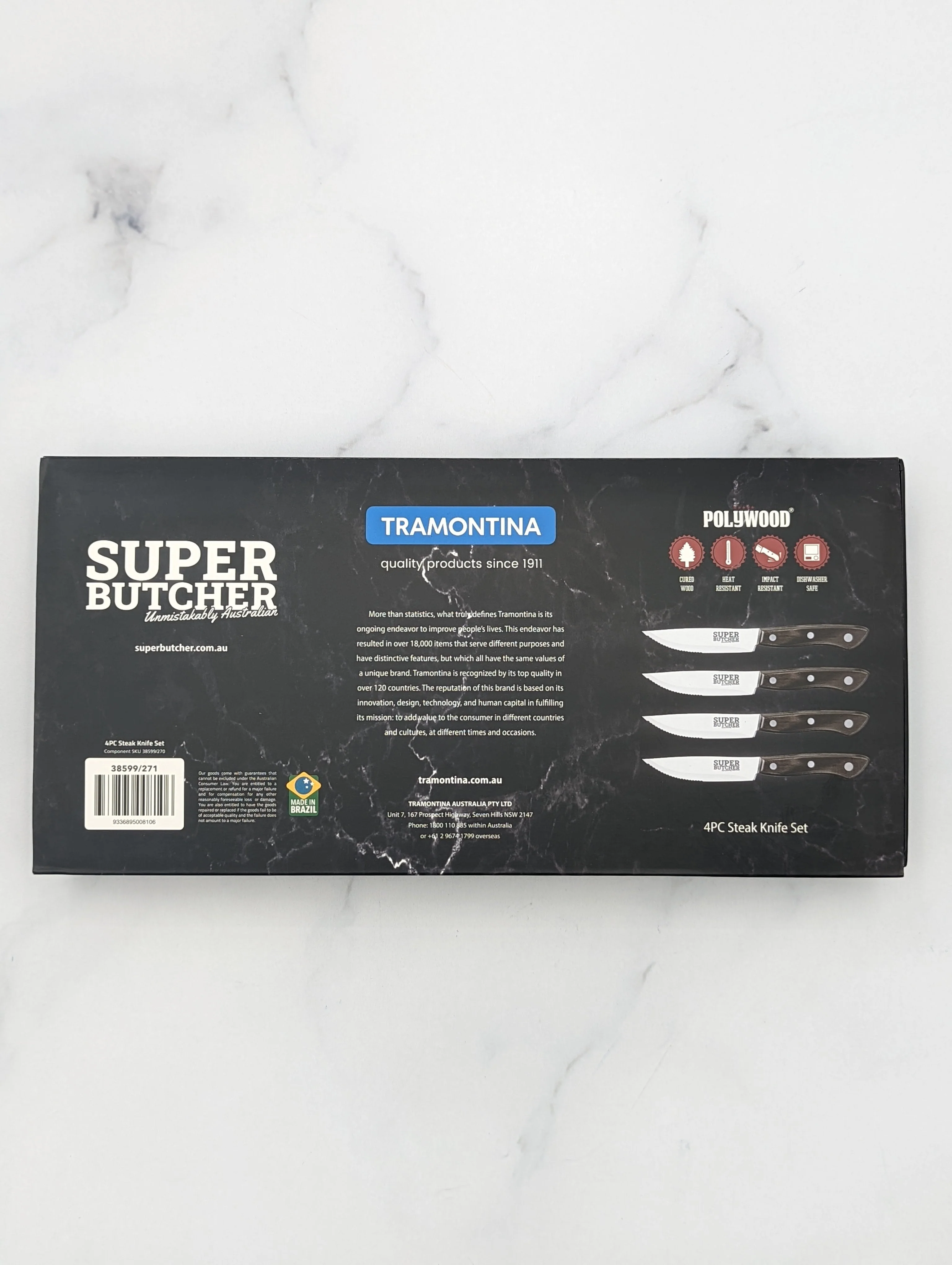 Super Butcher X Tramontina 4pc Steak Knife Set - Image 6