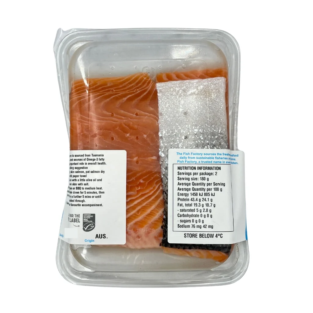Fish Factory Tasmanian Salmon Portions 360g - Image 2