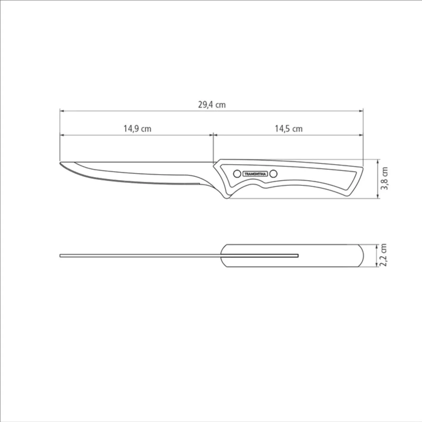 Tramontina Churrasco Black Collection Boning Knife 6" - Image 3