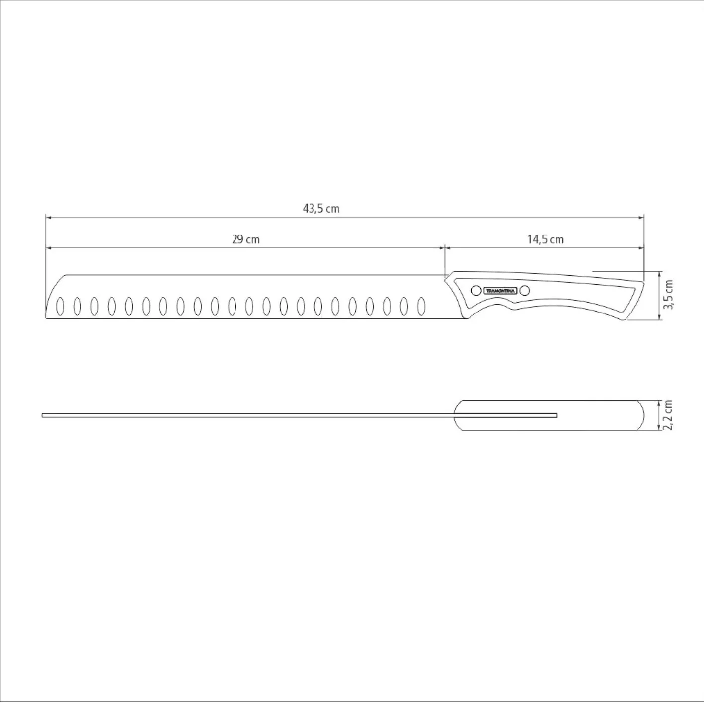 Tramontina Churrasco Black Collection Brisket Slicer - Image 3