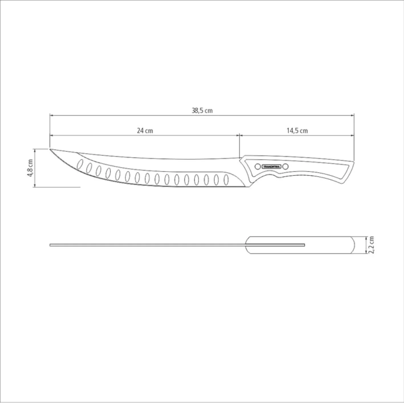 Tramontina Churrasco Black Collection Butcher Knife 10" - Image 3