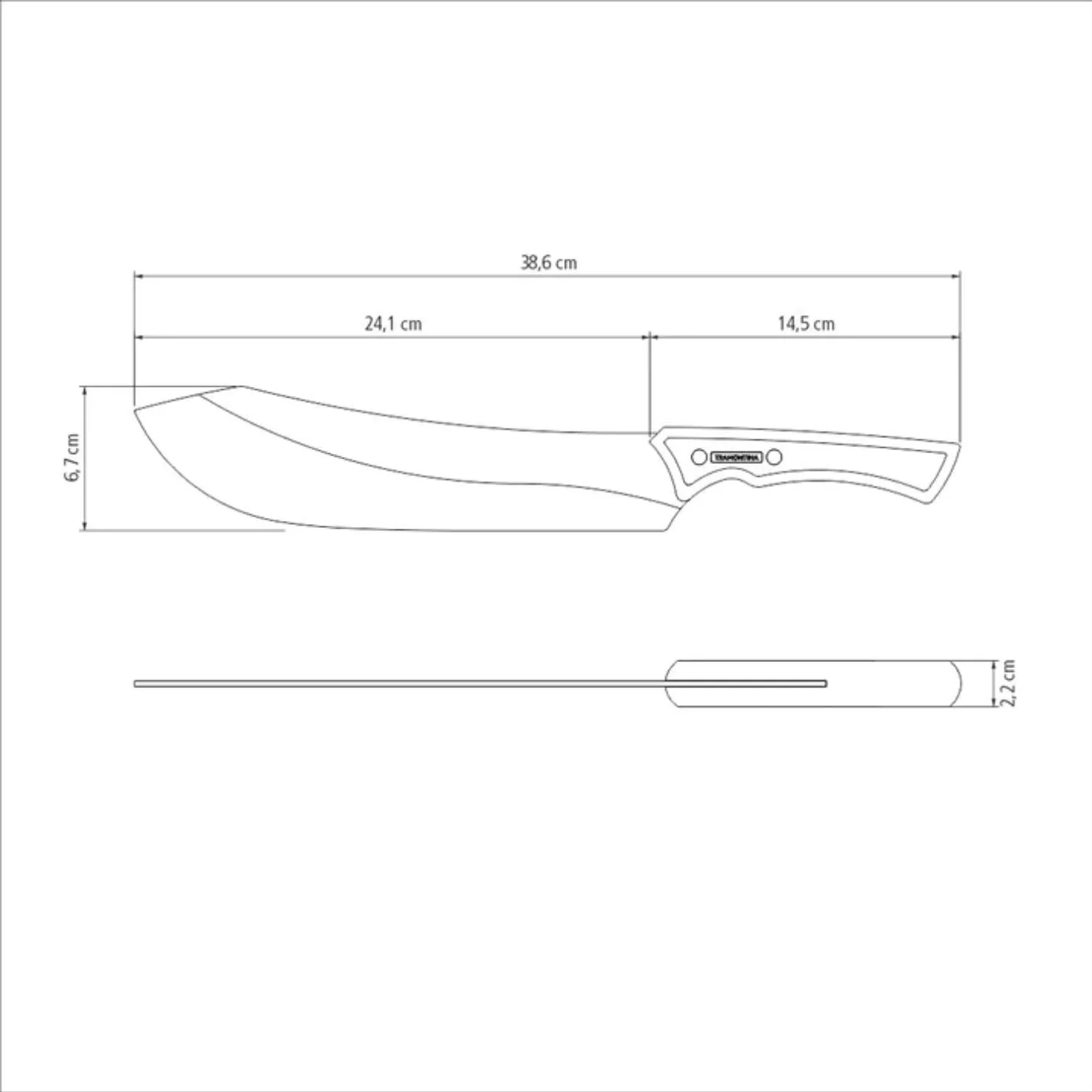 Tramontina Churrasco Black Collection Meat Knife 10" - Image 3
